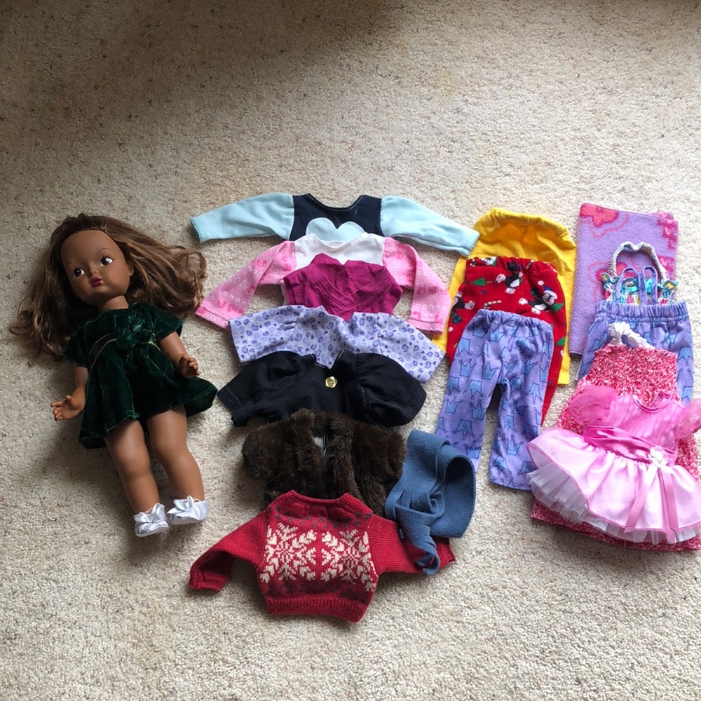 16” doll & clothes
